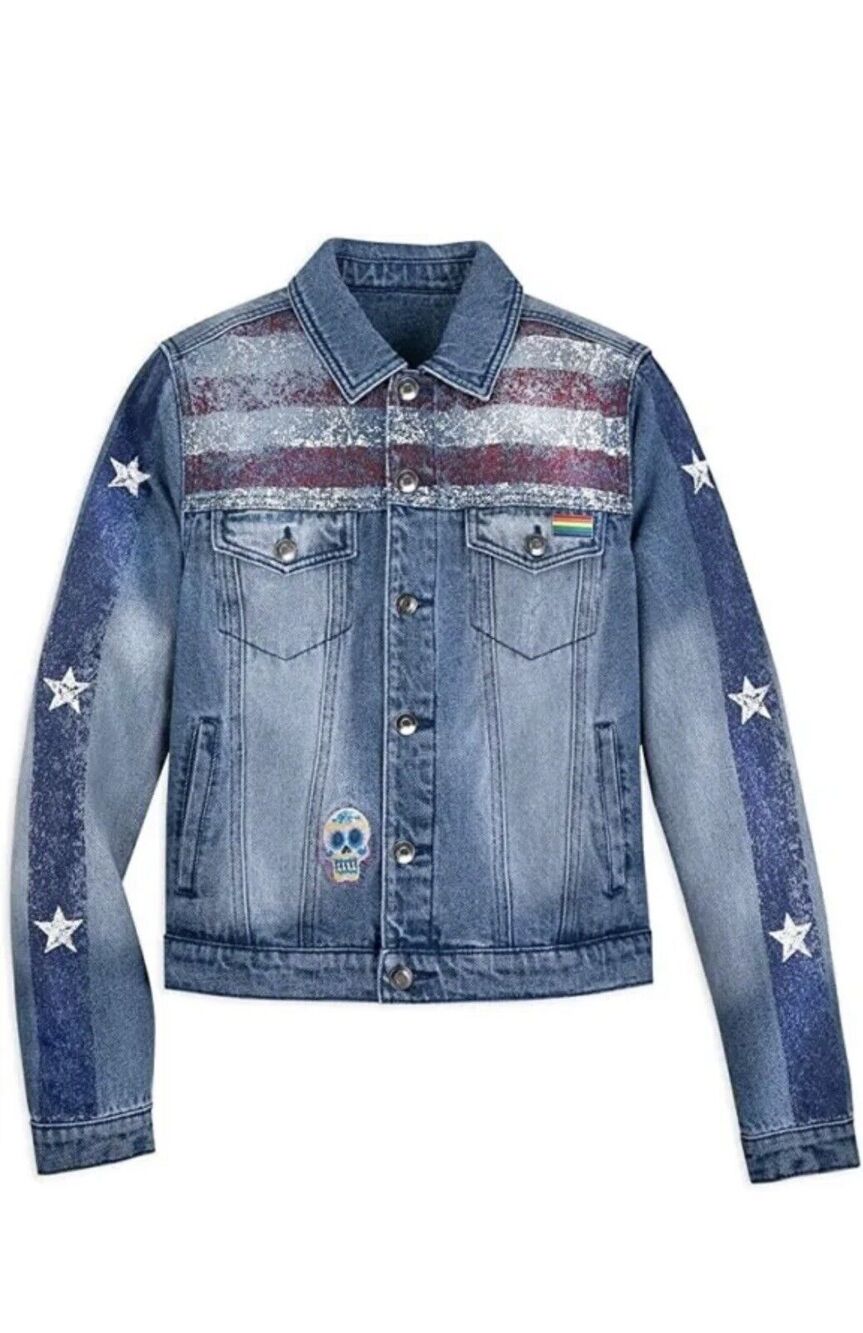 Disney America Chavez Denim Jacket from Marvels Dr Strange MultiUniverse Child L